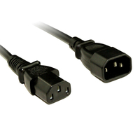 1m IEC C13 to C14 Power cable