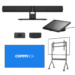 CommBox 75" Meeting Room Display+Jabra P55 Video+Touch Control+Speaker/Mic+Motorised Stand