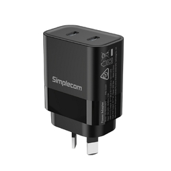 CU221 Simplecom Dual USB-C Charger