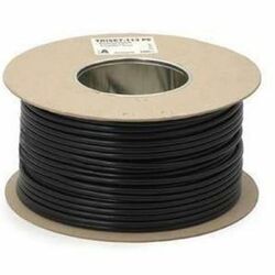 Amdex 4 Core Flat Telephone Cable 100M Roll (Black)