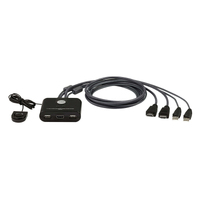 Aten CS22HF-AT 2-Port USB Full HD HDMI Cable KVM Switch 2yr