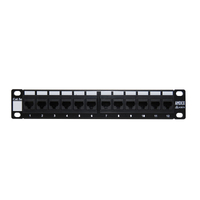 12-Port Cat-6 Mini Patch Panel suit 10" SOHO Cabinet