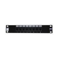 8-Port Cat-5e Mini Patch Panel suit 10" SOHO Cabinet