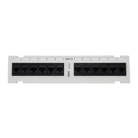 12-Port Cat-6 Mini Surface Mount Patch Panel