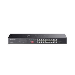 TP-LINK OMADA 18-PORT UNMANAGED RACK SWITCH, POE+(16), GbE SFP(4), 250W, STEEL CASE, 5Y