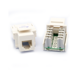 6P4C Voice Jack for HPM White Dual Appearance  