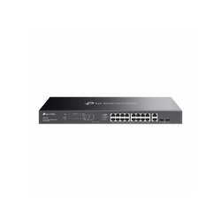 TP-LINK OMADA 20-PORT EASY MANAGED GIGABIT SWITCH, POE+(16), POE(2), SFP(2), 150W, 5YR