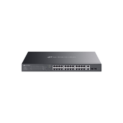 TP-LINK OMADA 28-PORT EASY MANAGED GIGABIT SWITCH, POE+(24), SFP(2), 384W, 5YR
