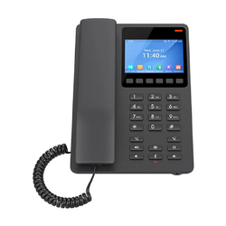Grandstream GHP631W Desktop Hotel Phone 3.5 Color LCD POE Dual-band WIFI 6 Black
