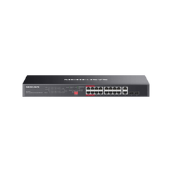 TP-LINK MERCUSYS 20-PORT GIGABIT RACKMOUNT SWITCH, POE+(16), GbE(2), SFP(2) METAL CASE, 5Y