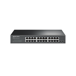 TP-LINK MERCUSYS 24-PORT GIGABIT DESKTOP/RACKMOUNT SWITCH, GbE(24), METAL CASE, 5YR