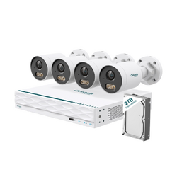 TP-LINK OMADA 5MP BULLET NVR CAMERA BUNDLE, SATA(1/1)-2TB-UPTO 16TB, 5MP POE CAMERA(4), 3Y