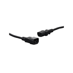 0.75m IEC C13 To C14 (Male To Fem.) 7.5A Black Power Cable