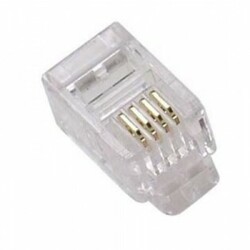 RJ11 4P4C Modular Plug - Flat Stranded (Pack of 100)