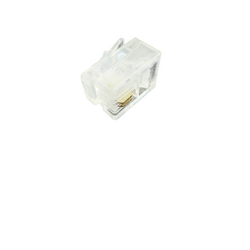 RJ12 6P2C MODULAR PLUG ROUND SOLID / STRANDED (PACK OF 100)