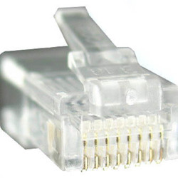 RJ45 8P8C Modular Plug Round Solid/Stranded (Pack of 100)