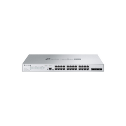 TP-LINK OMADA PRO 24-PORT MANAGED GIGABIT L2+ SWITCH, GbE(24), SFP(4), 250W, 1U, 5YR