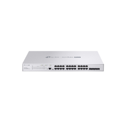 TP-LINK OMADA PRO 24-PORT MANAGED 10G L2+ SWITCH, POE+(24), 10G SFP+(4), 384W, 1U, 5YR