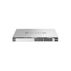 TP-LINK OMADA PRO 24-PORT MANAGED GIGABIT L3 SWITCH, POE+(24), 10G SFP+(4), 720W, 5YR
