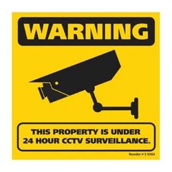 S9264 300x300mm CCTV Surveillance Corflute Sign