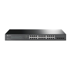 TP-LINK OMADA 28-PORT MANAGED GIGABIT SWITCH, GbE(28),POE+(24),SFP(4), 5YR WTY