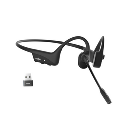 SHOKZ OpenComm 2 UC Stereo Bone Conduction Bluetooth Headset with Wireless USB-A Adapter
