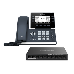 YEALINK SIP-T53 x5 BUNDLE BONUS TP LINK DESKTOP SWITCH 8 PORT POE+ 65W