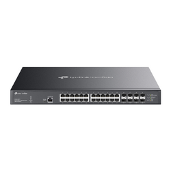 TP-LINK OMADA 24-PORT MANAGED 10G L2+ RACK SWITCH, POE++(24), 10G SFP+(8), 770W, 5YR