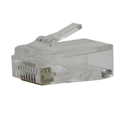 RJ45 8P8C Pass Through hole plug Cat6 (Pack of 100)