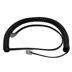 3m Black Telephone Curly Cord - Ericsson + Others