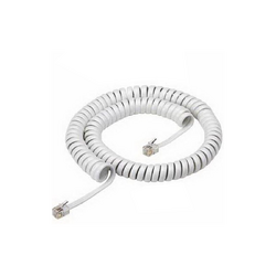 Generic Curly Telephone Cord 5M Off-White