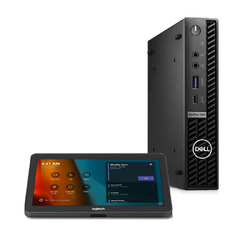 Logitech Tap Cat5e w/Dell OptiPlex 7000 MFF I7-12700T-16GB-256GB-Wl, winiot-MTR-teams-2 wty