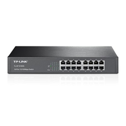 TP-Link TL-SF1016D 16-Port 10/100Mbps Desktop Switch or wall-mounting design Plug and play 3.2Gbps Switching Capacity Auto-MDI/MDIX Supports MAC