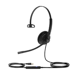 YEALINK BONUS USB-A TO USB-C ADAPTER WITH WIRED (UH34 LITE) MS MONO HEADSET, USB-A