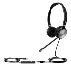 YEALINK WIRED (UH36) MS DUAL HEADSET,NOISE CANCELLING MIC,YHC20 CONTROLLER,3.5MM & USB-A