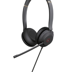 YEALINK WIRED (UH37) UC STEREO HEADSET, NOISE CANCELLING MIC, LEATHER, USB-C, C TO A ADAPTOR