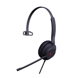 YEALINK WIRED (UH37) MS MONO HEADSET, NOISE CANCELLING MIC, LEATHER CUSHION, C C/A ADAPTOR
