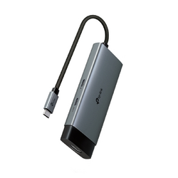TP-LINK 5 PORTS PORTABLE HUB, HDMI 4K@60Hz(1), 100W PD(1), USB-C(1), USB-A DATA(2), 1YR