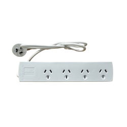 Ultracharge 4 Way Power Board - White