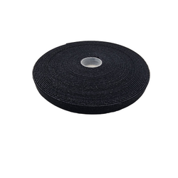 12mm x 10m roll double sided hook and loop grip tie (black)