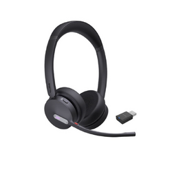 YEALINK BLUETOOTH DECT (WH64) UC STEREO HYBRID HEADSET, WDD60 DECT DONGLE, NO BASE STATION