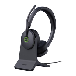 Yealink (WH68) - Bluetooth DECT Headset - MS Hybrid - 4 Mic - Active Noise Cancellation with Charge Stand