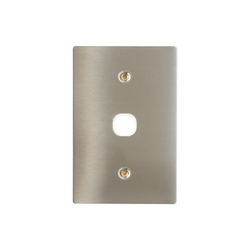 1 Gang Stainless Steel Wall Plate Clipsal Style Jacks