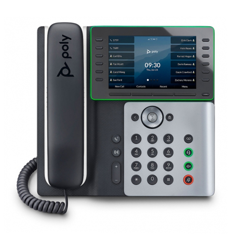 HP POLY EDGE E550 IP PHONE, NOISEBLOCK AI AND ACOUSTIC FENCE, USB-C, NO BLUETOOTH/WIFI