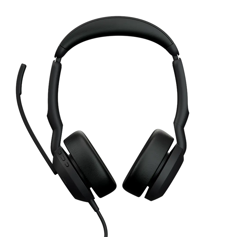JABRA Evolve2 50 Stereo Wired Headset - UC Certified - Active Noise Cancelling Air Comfort Clearvoice - USB C + A