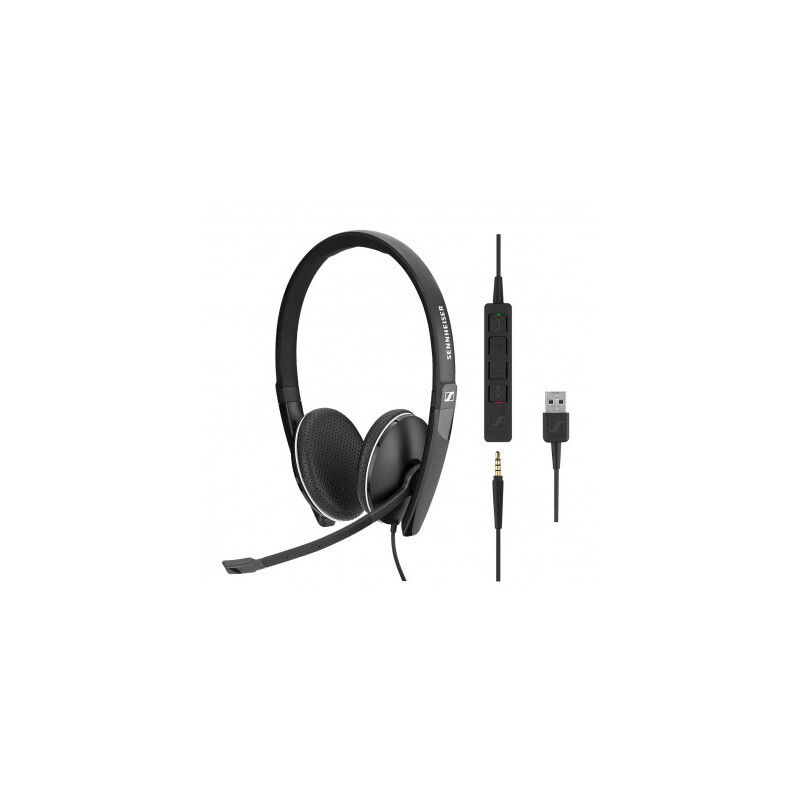 SC 165 USB Wired binaural UC headset with 3.5 mm jack and USB connectivity