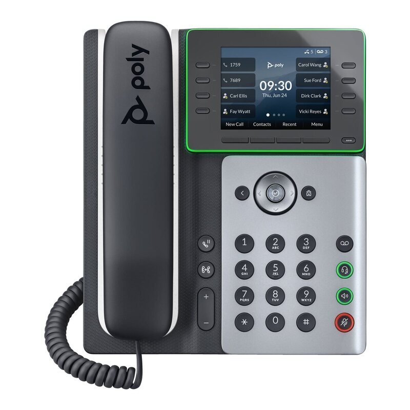 HP POLY EDGE E320 IP PHONE, NOISEBLOCK AI AND ACOUSTIC FENCE, USB-C, BLUETOOTH COMPATIBLE