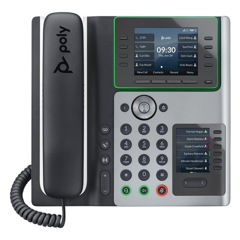 HP POLY EDGE E400 IP PHONE, NOISEBLOCK AI AND ACOUSTIC FENCE, USB-C, NO BLUETOOTH/WIFI