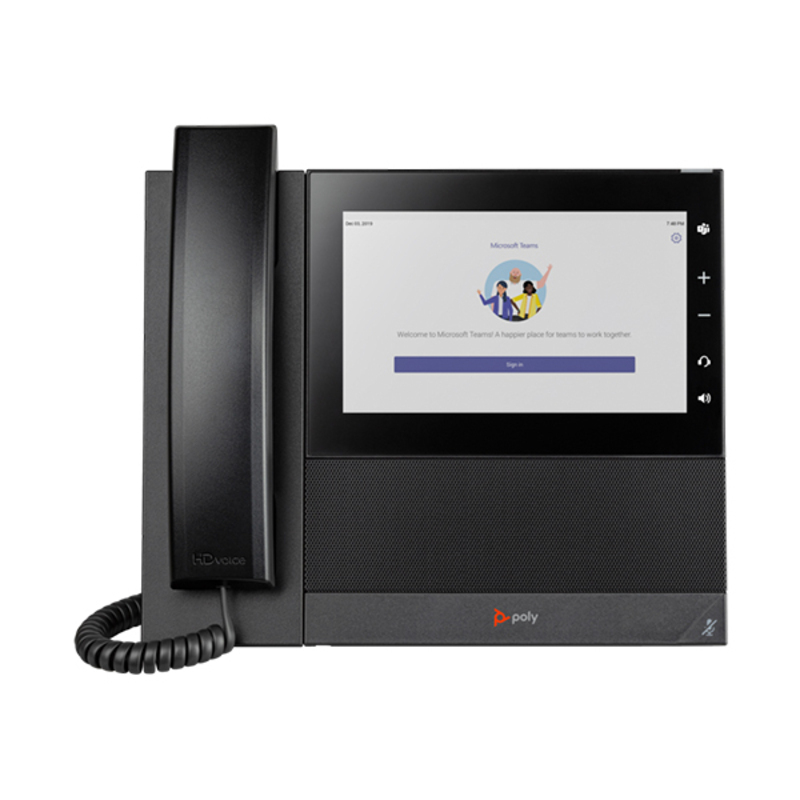 Polycom CCX 600 Microsoft Teams Business IP Phone with 7 Inch LCD -EX DEMO