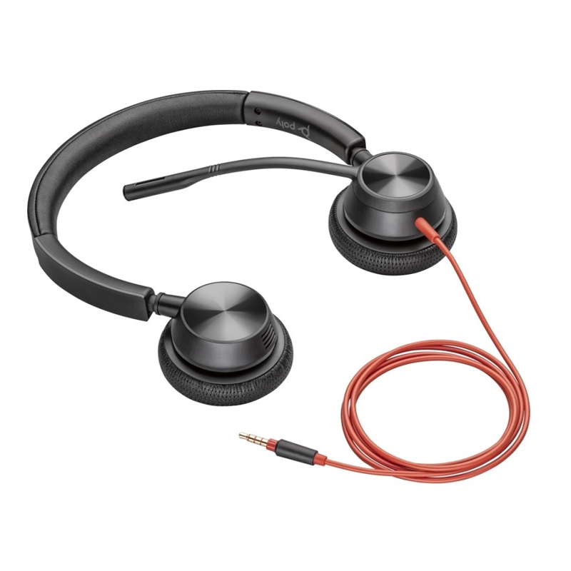 Poly Spare BLACKWIRE 3325T Wired Stereo Headset with 3.5mm